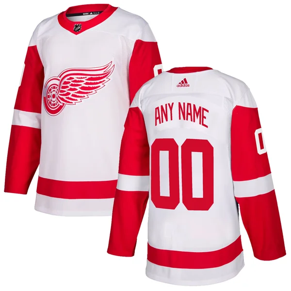 Adidas Detroit Red Wings White Authentic Custom Jersey