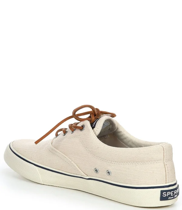 Sperry Men's Striper II CVO Distressed Linen Lace-Up Sneakers - 11.5M