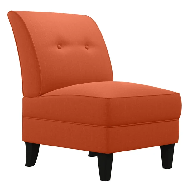 Domesis Granada Slipper Chair Orange Linen