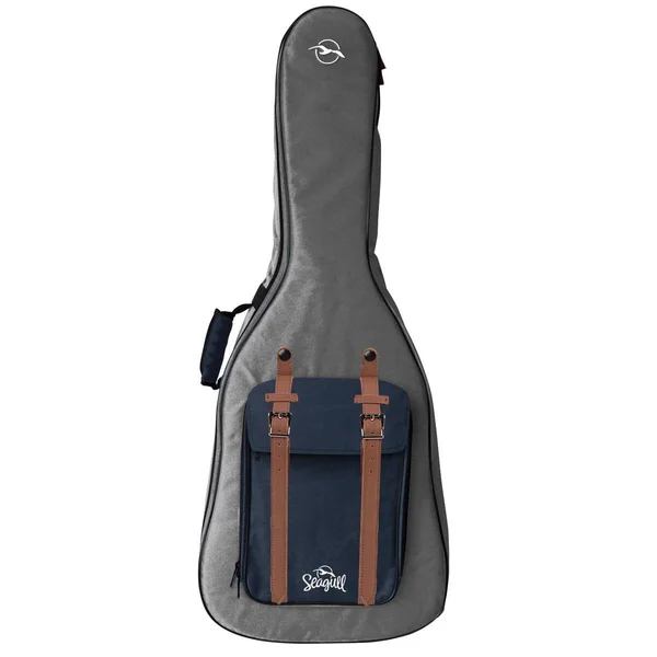 Seagull Folk Concert Hall Gray and Navy Blue Gig Bag with Logo #42210