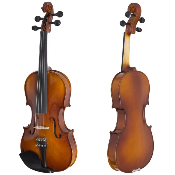 Cecilio CVN-300 Solidwood Ebony Fitted Violin with D&Addario Prelude Strings - Size 4/4 (Full Size)