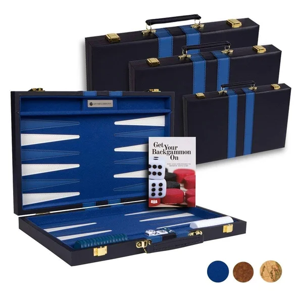 Get The Games Out Top Backgammon Set - Classic Board Game Case - Best Strategy & Tip Guide - Available in Small, Medium and