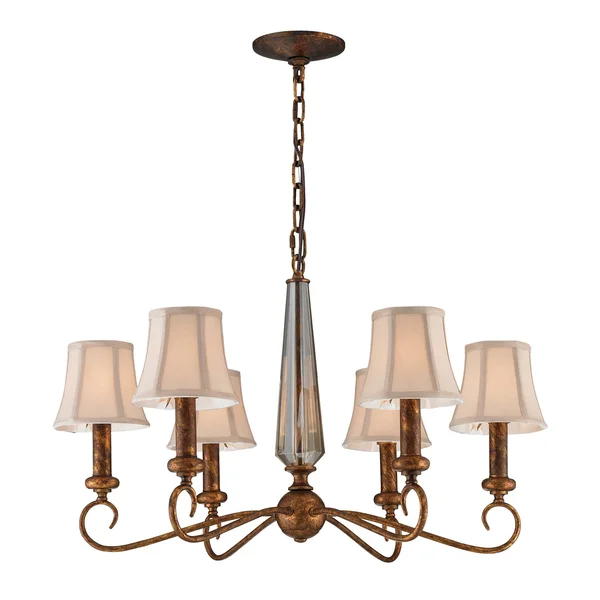 Elk Lighting-11333/6-Crestview - Six Light Chandelier Spanish Bronze