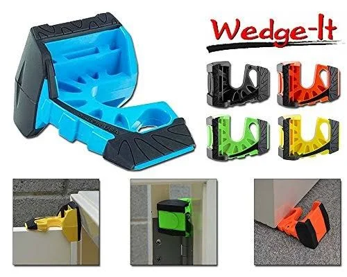 Wedge-It - The Ultimate Door Stop - Blue (4 in Quantity)