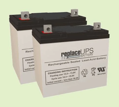 Pride Jazzy 600 Batteries (Set of 2) - 12V 55Ah SLA Battery, ReplaceUPSBattery