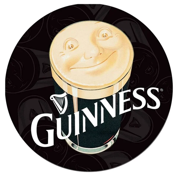 Guinness Stained Wood Cue Rack with Mirror