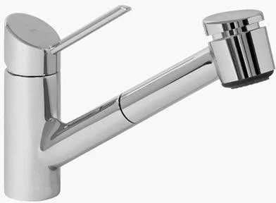 KWC Faucets 10.021.033.000 Edge Pull Out Kitchen Faucet, Chrome