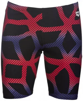 (Size 38, Black, Red) - Arena Men ARES5 Sport Spider Jammer, Men, arena Herren Sport Badehose Spider Jammer