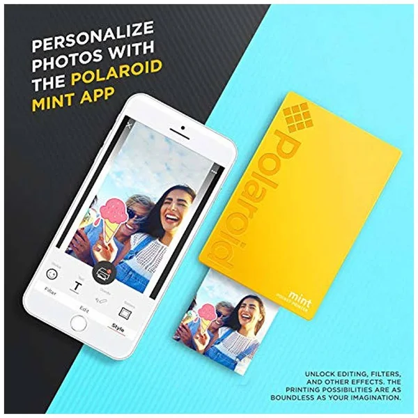 Polaroid Mint Pocket Printer, Size None, Yellow POLMP02Y
