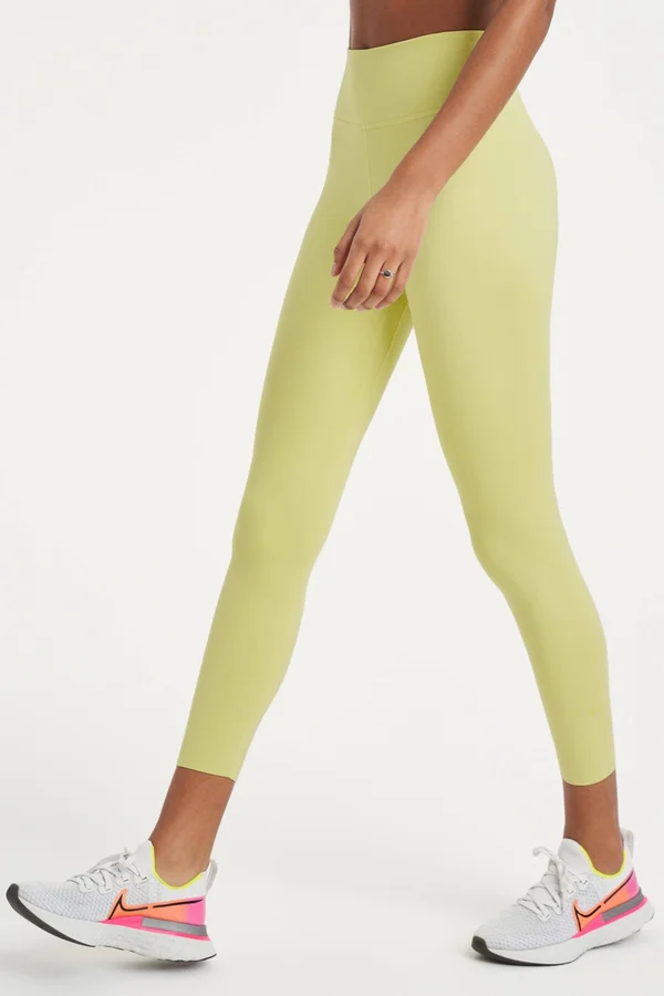 Nike One Luxe Women's Mid-Rise 7/8 Tights in Limelight/Green, Size: XL, BQ9994-367