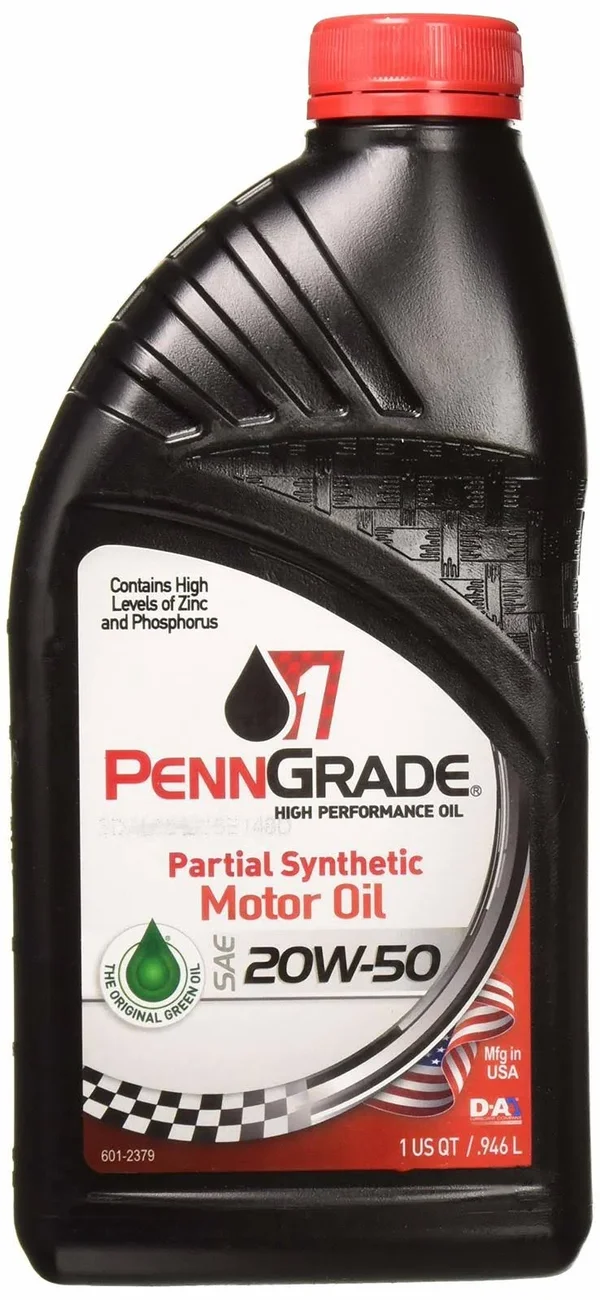 Brad Penn Oil 009-7119-12pk 20W-50 Partial Synthetic Racing Oil 12 Pack