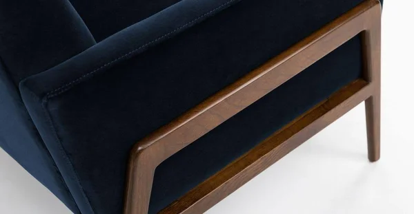 Blue Accent Armchair in Fabric - Article Nord Cascadia Modern Furniture