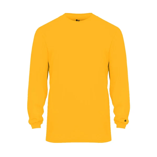 Badger Men's B-Core Long Sleeve Shirt 4104-S-GLD