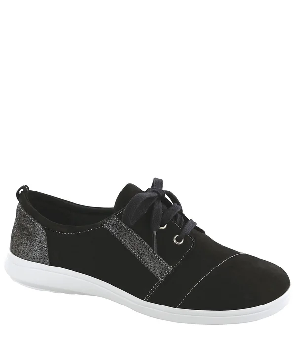 SAS Marnie (Black/Sparkle) Women's Lace Up Casual Shoes
