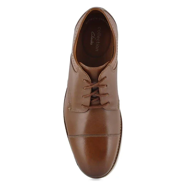 Clarks Men's Raharto Vibe Oxford Size 8.5-M Tan