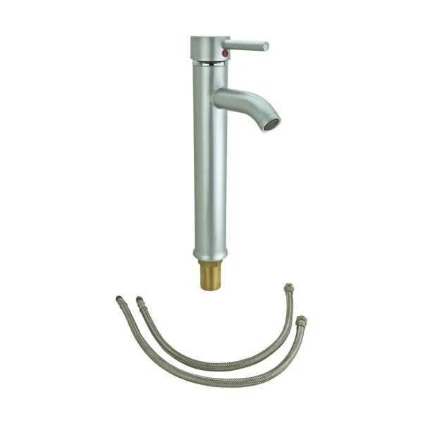 Renovators Supply Satin Nickel Single Hole Bathroom Sink Faucet 12x22 H