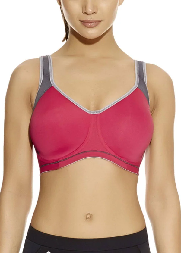 Freya Sonic Underwire Molded Spacer Sports Bra - Hot Crimson (AA4892) 32G