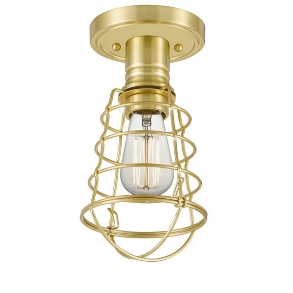 Quoizel 1 Light Mixon Semi-Flush Mount Brushed Nickel QF5118BN