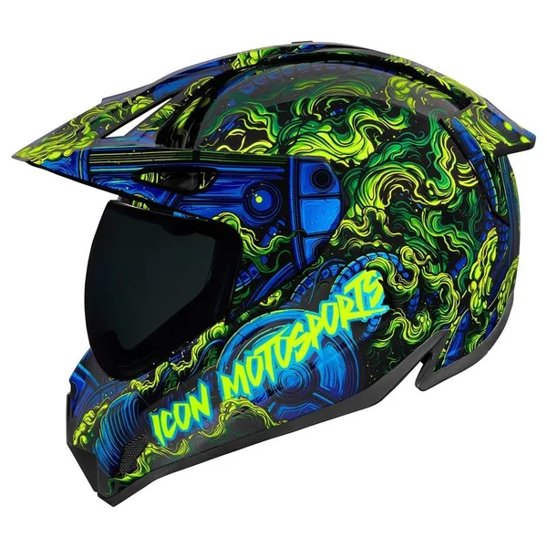 Icon Variant Pro Willy Pete Dual Sport Helmet - Blue - X-Large