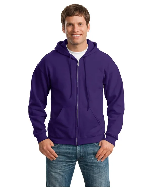 Gildan 18600 Heavy Blend Full-Zip Hoodie - Purple 3XL