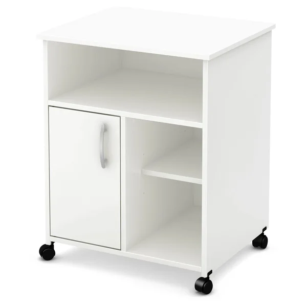 South Shore Axess Printer Cart on Wheels, Country Pine