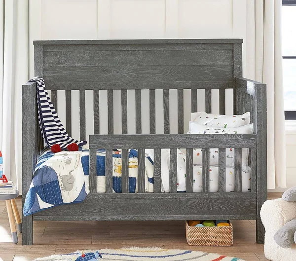 Charlie 4-in-1 Toddler Bed Conversion Kit, Weathered Navy, UPS