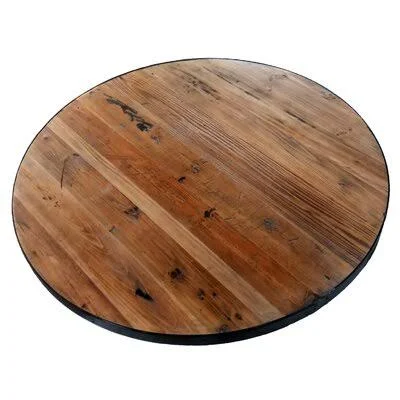Heirloum Round Metal Edge Band Table Top Heirloum Size: 36x22
