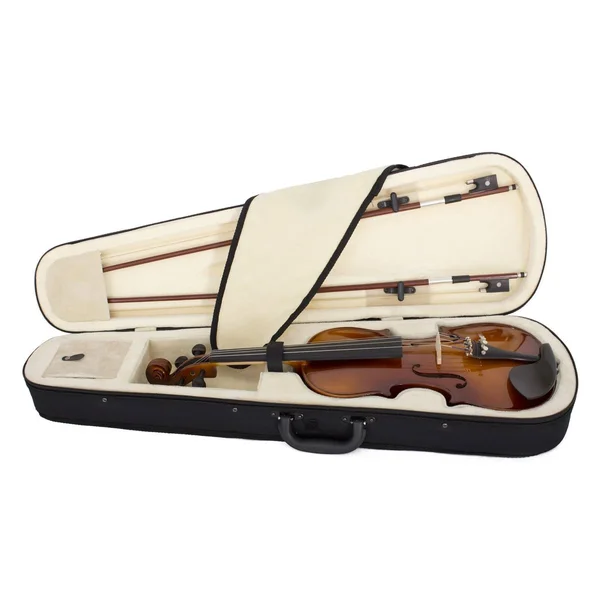 Cecilio CVN-300 Solidwood Ebony Fitted Violin with D&Addario Prelude Strings - Size 4/4 (Full Size)