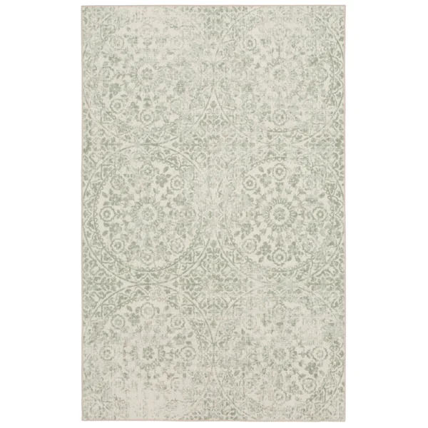 Mohawk Home Juniper Cream 4 ft. x 6 ft. Medallion Area Rug - Ivory