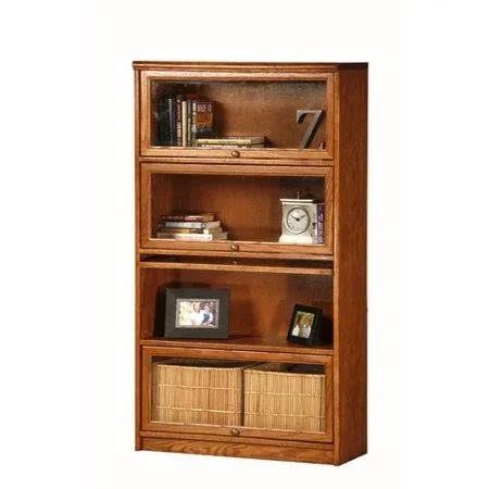 Loon Peak Lapierre Barrister Bookcase, Light Oak