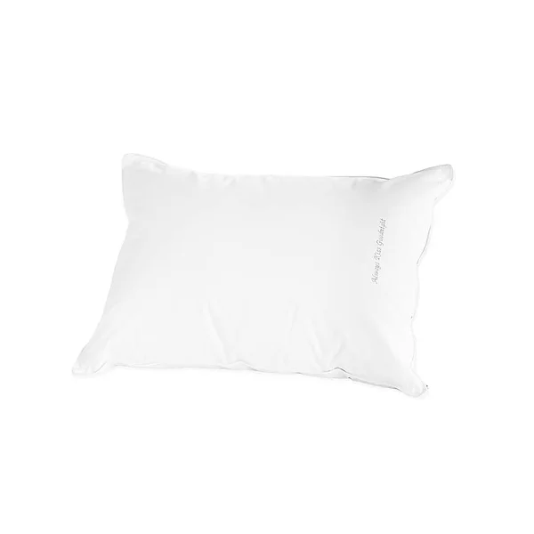 The Pillow Bar Breakfast in Bed Down Alternative Always Kiss Back Sleeper Standard Pillow White
