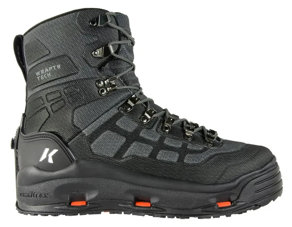 Korkers Men's Wraptr OmniTrax Kling On Sole Fishing Wading Boots - Black Studded 9 by Sportsman's Warehouse