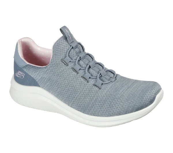 Skechers Women's Ultra Flex 2.0 Delightful Spot Sneaker - Gray/Pink