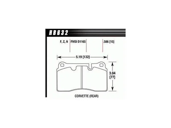 Hawk HPS Performance Brake Pads - HB632F-586
