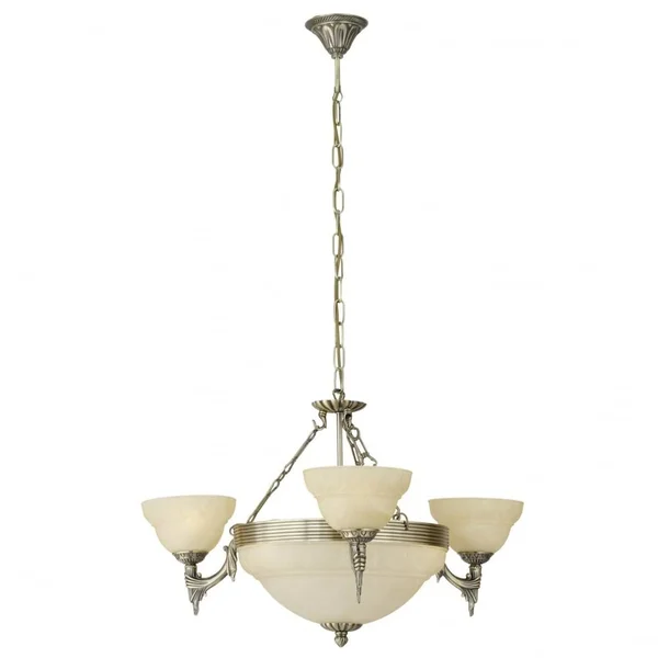 Eglo Marbella 6 Light Traditional Ceiling Light Pendant Burnishe Chandelier Lighting 85857