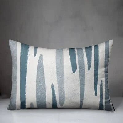 Giavanna Indoor, Outdoor Lumbar Pillow Hashtag Home Color: Blue