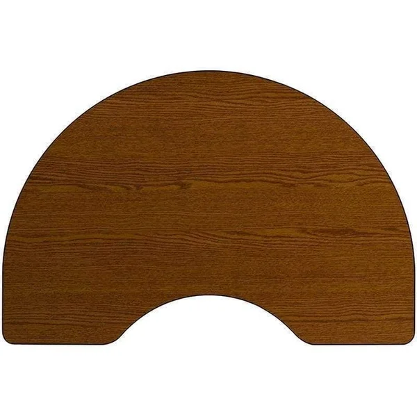 Flash Furniture Kidney Shaped Oak Activity Table-Standard