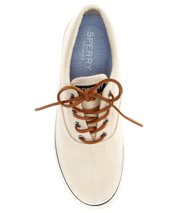 Sperry Men's Striper II CVO Distressed Linen Lace-Up Sneakers - 11.5M