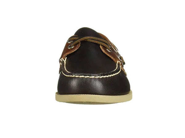 Sperry Top-Sider Men's Authentic Original 2-Eye Plush Varsity Boat Shoe - Size: 8.5, Brown/Tan Leather