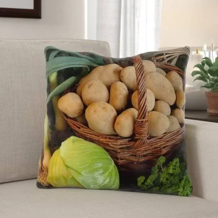 The Holiday Aisle Morningside Drive Thanksgiving Indoor/Outdoor Throw Pillow, Size: Large, Green