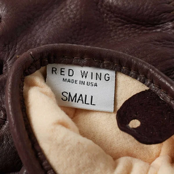 Red Wing Heritage Lined Leather Gloves - Nutmeg Buckskin