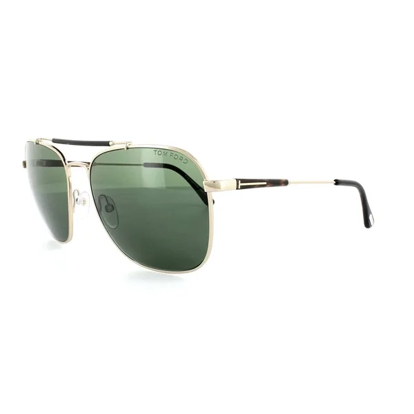 Tom Ford TF377 Edward 28R Gold Havana FT0377/S Aviator Sunglasses