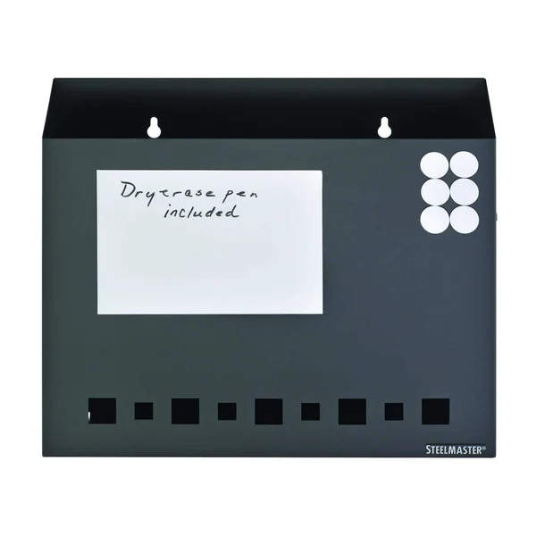 MMf Industries 2711200 Steelmaster Dry Erase Wall File Basket with Pen & Magnets