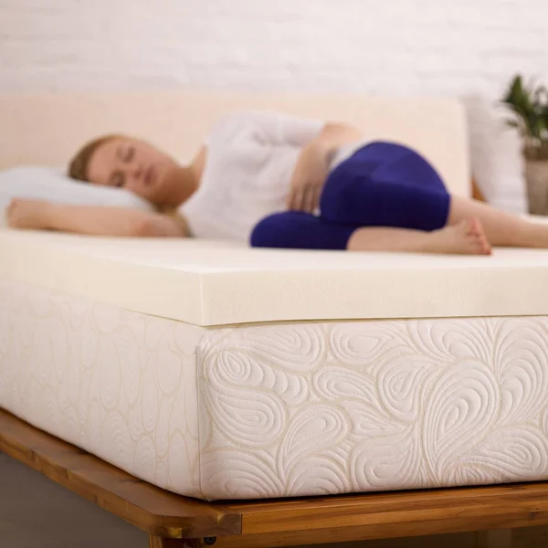 King 1.5 Memory Foam Mattress Topper White - Made by Design