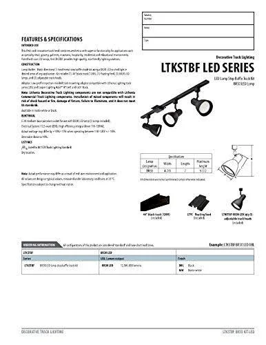 Lithonia Lighting Black LED 3-Light Step Baffle Track Light Kit
