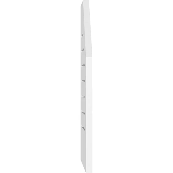 Ekena Millwork GVPOL20X2001SF 20x22W x 20x22H Octagonal Surface Mount PVC Gable Vent: Functional - w/ 3-1/2x22W x 1x22P Standard