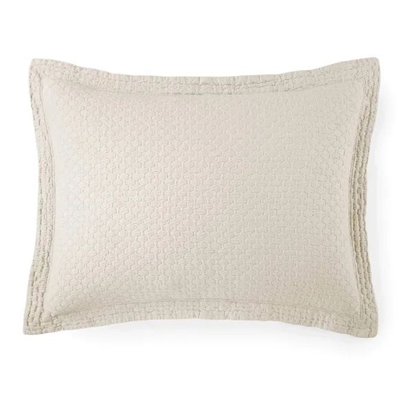 Peacock Alley Juliet Euro Sham, Linen