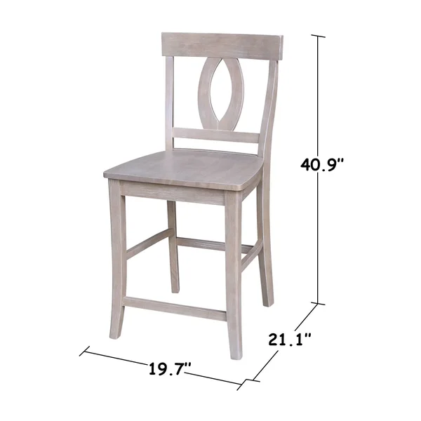 International Concepts Cosmo Counter Stool Gray